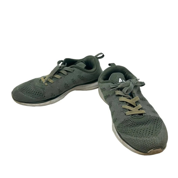 APL TechLoom Pro Sneakers Running Shoes Lace-Up Olive Fatigue‎ Green Mens Size 8 - Picture 3 of 8